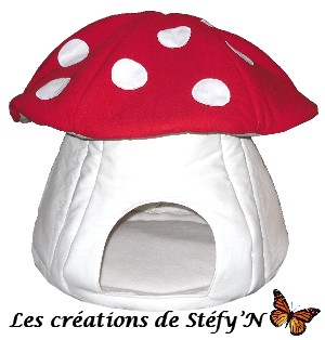 cabane champignon furet cochon d`inde rat