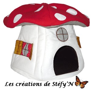 cabane maisonnette champignon furet cochon d`inde rat