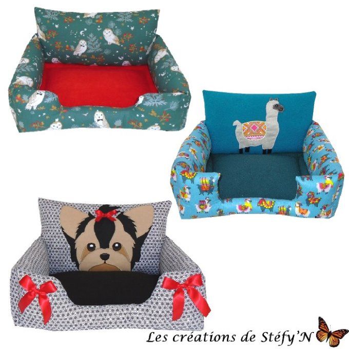 canapé chien chat furet cochon d'inde lapin