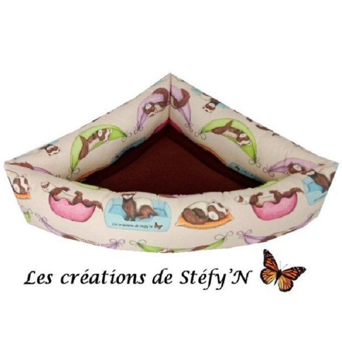 couffin d'angle boudin en 1 partie tout en coton