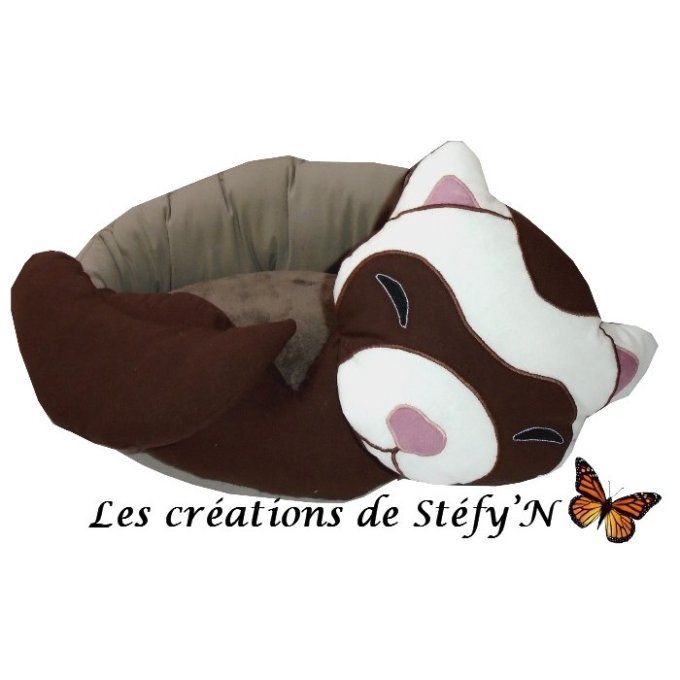 couffin FURET ENDORMI marron taupe