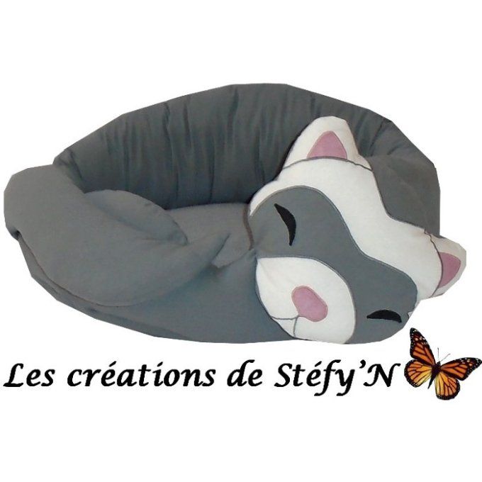 couffin FURET ENDORMI gris