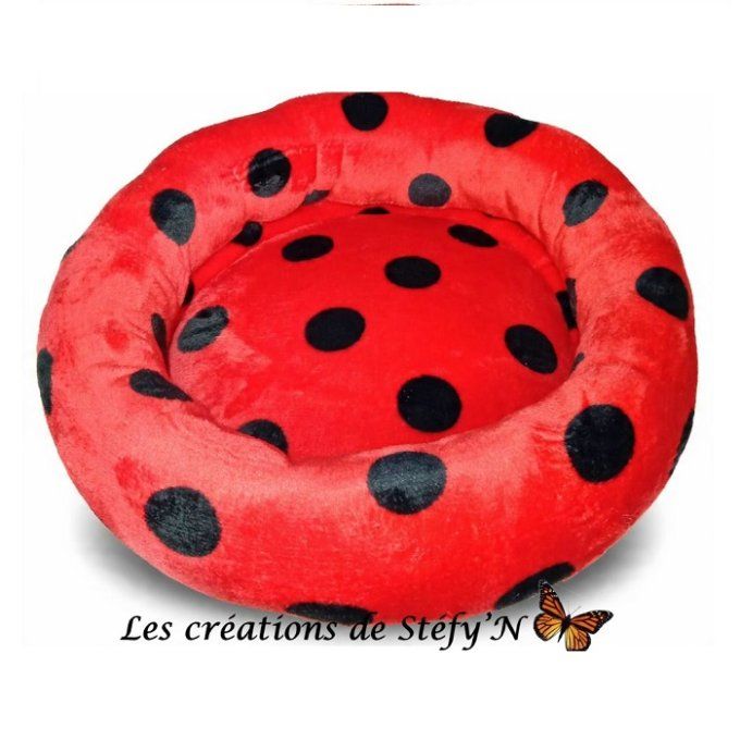 couffin rond tout en polaire doudou