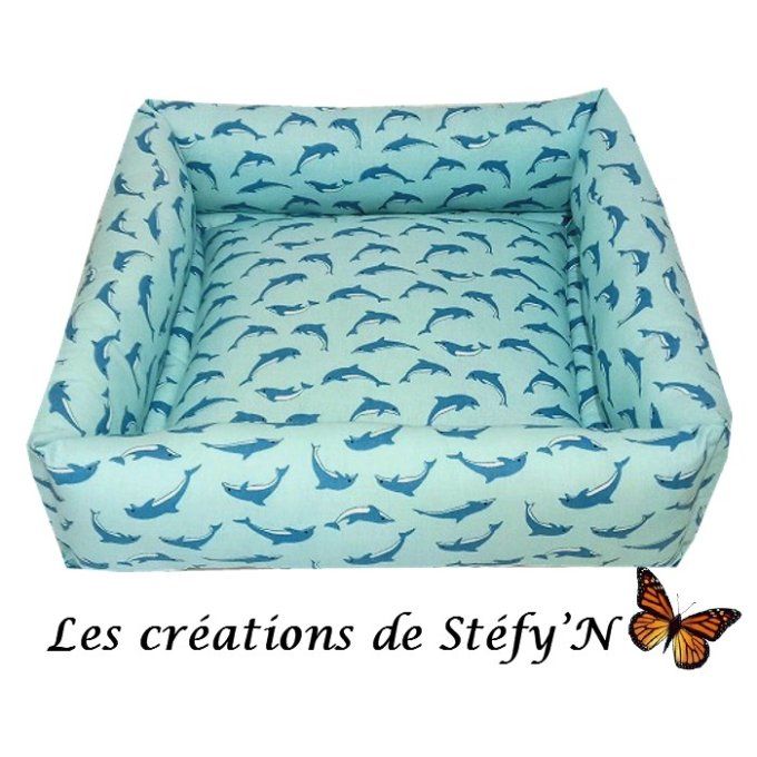 Couffin carré réversible DAUPHIN 40x40x12cm