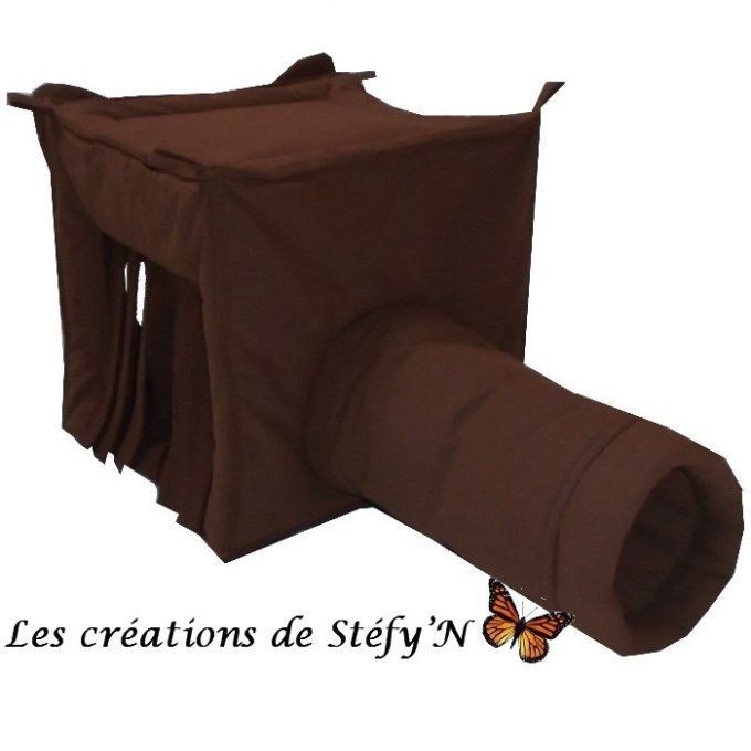 Cube FUFU multi-faces marron