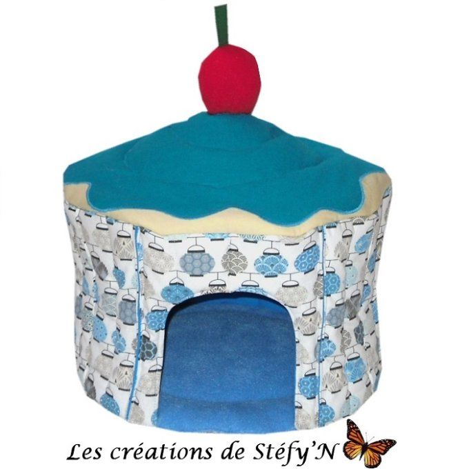cabane cupcake bleu