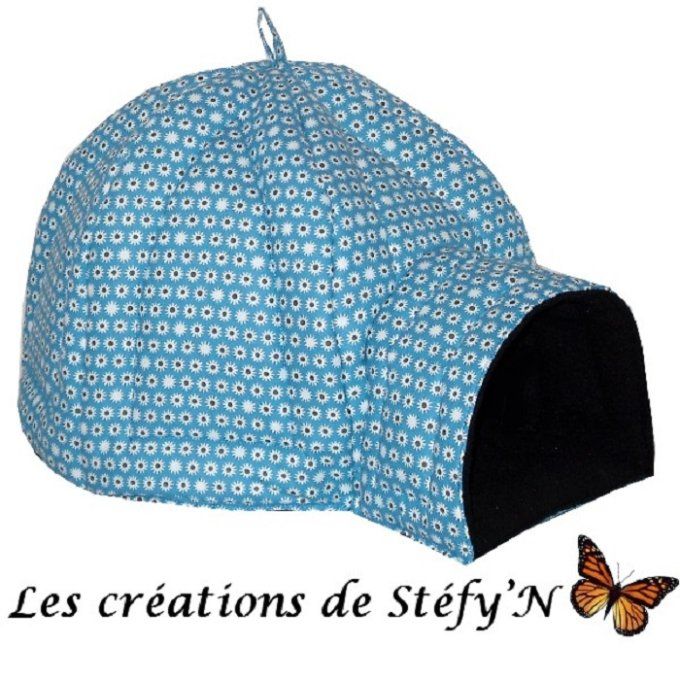 cabane igloo fleur bleue